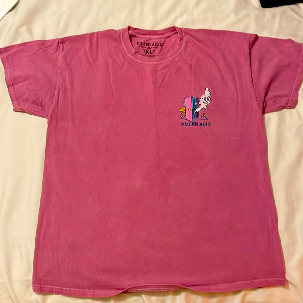 Men’s Killer Acid graphic t-shirt XL, Faded pink